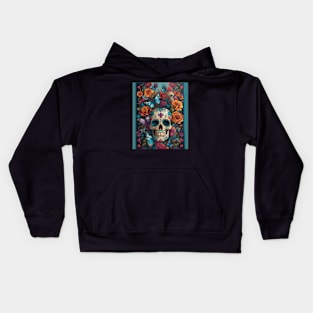 Dazzling Sugar Skull Art: Day of the Dead Delight Kids Hoodie